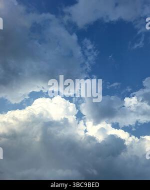High resolution beautiful blue sky with clouds background Stock Photo ...