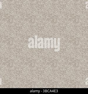 Seamless abstract dotted pattern with white spots on taupe background Stock Vector