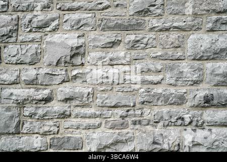 Grey stone wall background Stock Photo