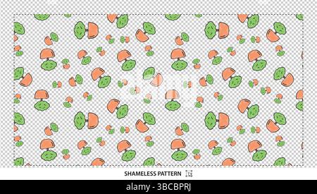 Seamless Carrot and Broccoli Vegetable Food Digital Pattern Background Design Stock Vector