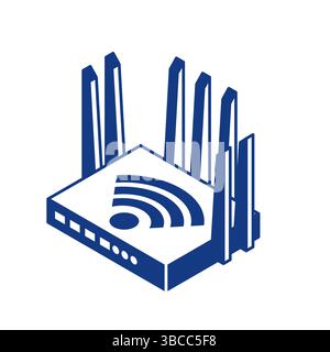 WiFi router sign. Wi-Fi Internet equipment icon. Wi Fi network equipment symbol Stock Vector