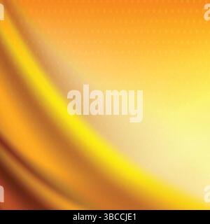 Modern Bright Yellow Wave Design Stylish Abstract Background. This high-resolution digital design showcases a modern bright yellow wave pattern. Stock Vector
