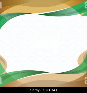 Colorful Wavy Shapes Backdrop Vibrant Abstract Design. This high-resolution digital backdrop features a stunning composition of colorful wavy shapes. Stock Vector