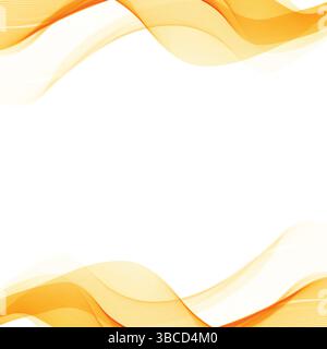 Abstract Wavy Elegant Design Modern Flowing Art. This digital artwork features an abstract wavy design with elegant flowing curves. Stock Vector