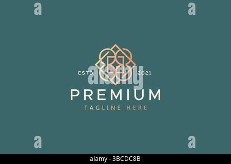 Premium Geometric Mandala Logo Business Stock Vector