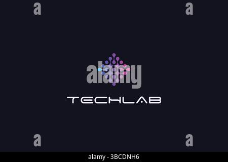 Science Technology Laboratory Abstract Company Logo Stock Vector