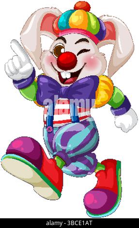 Vibrant vector illustration of a whimsical clown hat with purple and ...