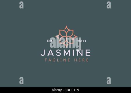 Simple Mandala Concept Flower Logo Stock Vector