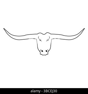 america, american, animal, apparel, art, badge, barn, bbq, beef, black, bone, buffalo, bull, cattle, country, cow, cowboy, creative, dead, death, deco Stock Vector