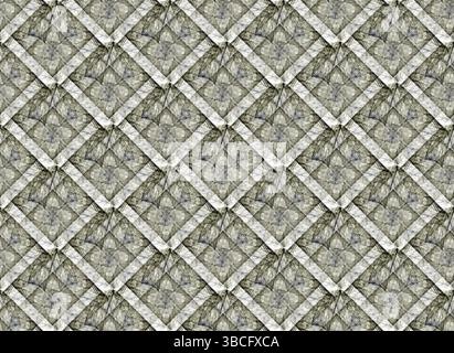A gray seamless texture made from complex square fractal tiles Stock Photo