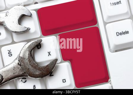 Abstract Typing Presentation Message, Retyping New Email Password Stock Photo