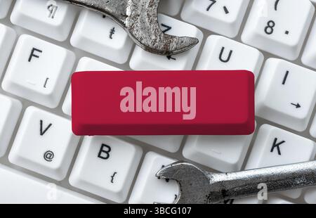 Abstract Typing Presentation Message, Retyping New Email Password Stock Photo