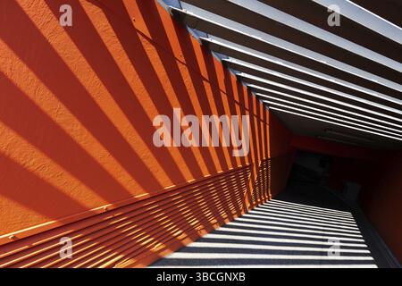 the entry of an underground carpark Stock Photo