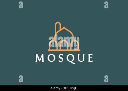 Mosque Modern Logo Concept Stock Vector