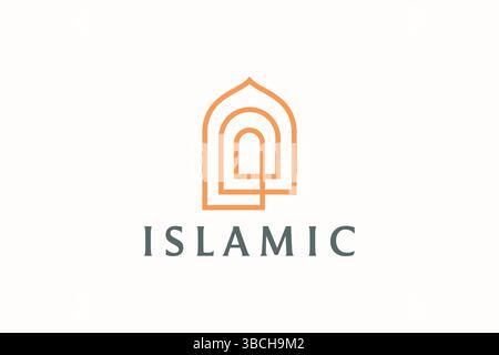 Modern Islamic Luxury Logo Template Stock Vector