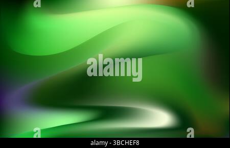 Dark green gradient background. Forest green nature bg. Stock Vector