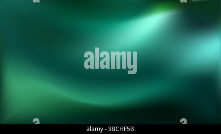 Green teal gradient background. Smooth abstract green gradient. Stock Vector