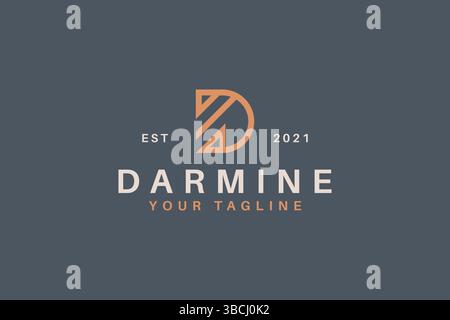 Abstract Letter D Logo Template for Business Stock Vector