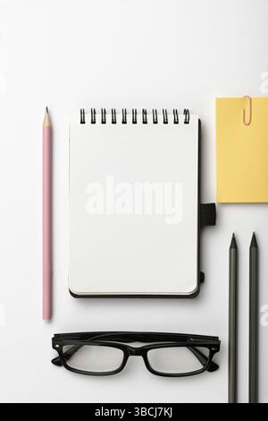 Flashy School Office Supplies, Teaching Learning Collections, Writing Tools Stock Photo