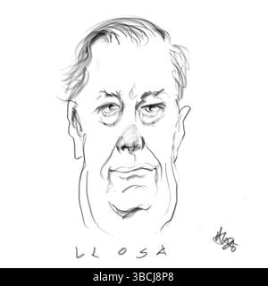 Mario Vargas Llosa Stock Photo