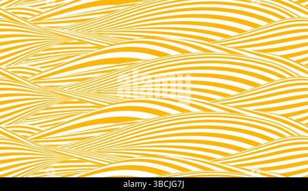 Seamless pasta pattern with ramen background and food noodle lines. Spaghetti abstract Italian wave vector with instant texture design. Wavy Japan Stock Vector