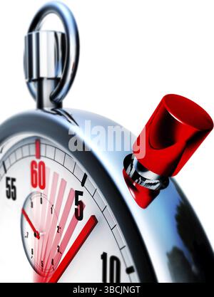 High Rsplution Stop Watch high resolution rendering of a stopwatch with a stop icon Stock Photo ...