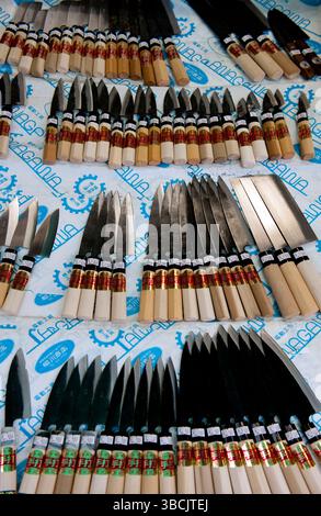 Traditional Japanese knife, Kitchen utensil on white background Stock ...
