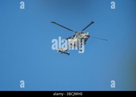 AgustaWestland AW159 Wildcat Helicopter, RNAS Culdrose, UK Stock Photo