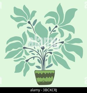 Potted Plant Vector Illustration Design Stock Vector