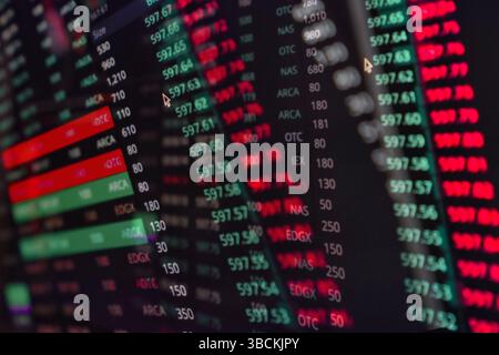 Concept of stock market Stock Photo