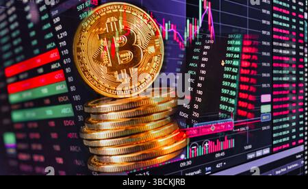 Concept of stock market Stock Photo