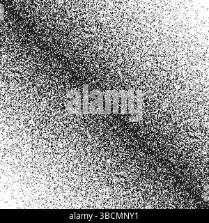 Diagonal dot gradient. Halftone texture vector. Grainy monochrome shade. Fade left effect. Stock Vector