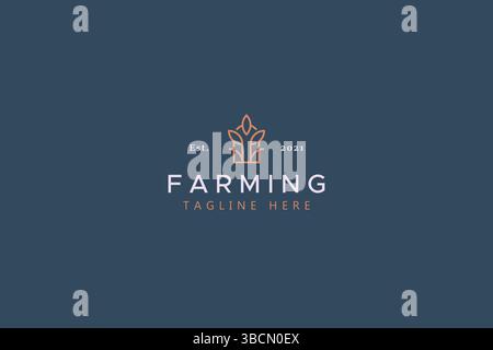 Farm and Nature Abstract Creative Logo Concept. Gate and Fence Park Symbol. Stock Vector