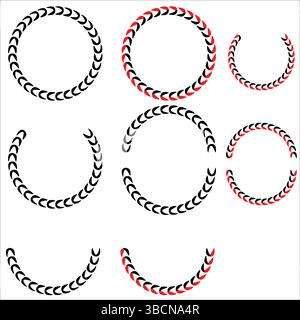 Twisted Circle Design with Abstract Swirl and 3D Rotating Effects for Decoration Stock Vector