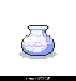 Pixel art Vase game asset design Stock Vector
