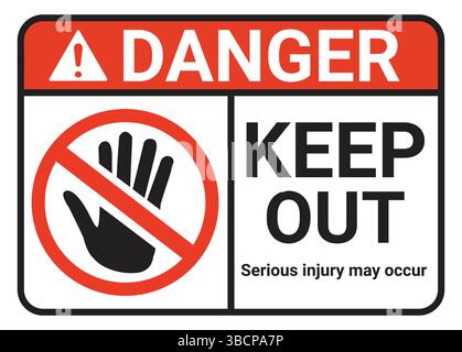 Construction area caution road sign isolated on a white background. Under construction area, keep out, and danger traffic sign. Stock Vector