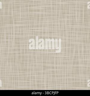 Seamless abstract crosshatch line pattern in light grey and white on neutral background Stock Vector