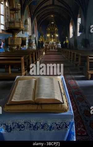 Bible in the nave Stock Photo