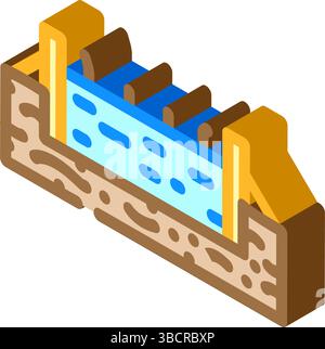reinforcement in foundation color icon vector illustration Stock Vector ...