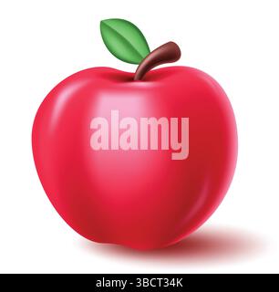 Apple fruit vector design. Realistic apple Vector illustration Stock Vector