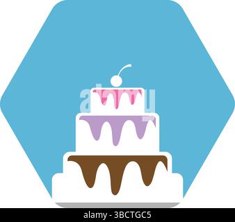Bakery icon logo design template Stock Vector