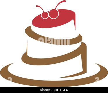 Bakery icon logo design template Stock Vector