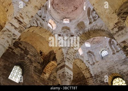 Interior views of the Arab-Norman style Church of San Cataldo, Palermo ...