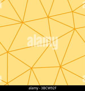 Vector seamless pattern. Amber color. Big triangles size. Thin lines weight. Repeatable pattern. Seamless tileable vector illustration. Stock Vector