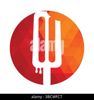 Ice cream stick logo template. Ice Cream Stick Vector Icon Illustration. Sweet Food Icon Concept. Stock Vector