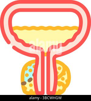 ureteroscopy urology line icon vector illustration Stock Vector Image ...
