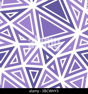 Triangles vector pattern. Big triangles size. Solid shapes in frames. Monotone style. Repeatable pattern. Stylish vector tiles. Stock Vector