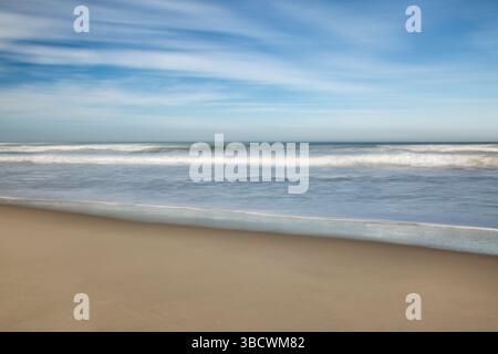 USA, California, Central Coast, Lompoc. Surf Beach abstract Stock Photo
