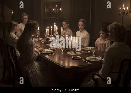(l to r.) Elle Fanning as Alicia, Nicole Kidman as Miss Martha, Kirsten ...