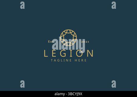 Circle Ethnic Ornament Logo Jewelry, Fashion, Boutique, Beauty, Hotel, Real Estate for Business Company. Stock Vector